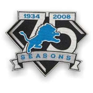  1934 2008 Detroit Lions 75th Anniversary Patch Sports 