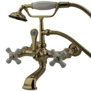 Princeton Brass PCC549T2 7 inches center wall mount clawfoot tub 