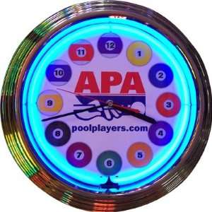  APA Neon Clock