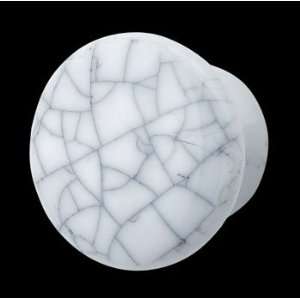   Knobs Grayish Porcelain, Crazed, 1 1/2 diameter