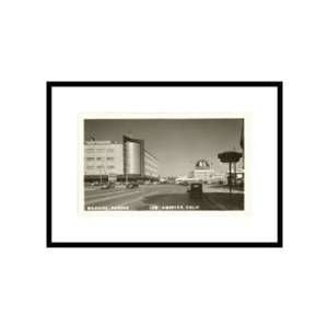 Wilshire and Fairfax, Los Angeles, California Pre Matted Poster Print 