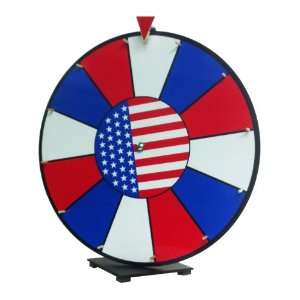  Dry Erase Prize Wheel with Patriotic American Flag Theme 