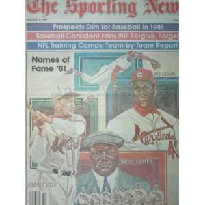  The Sporting News Issues 08 AUG 1981 