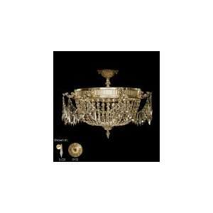 American Brass and Crystal FM8012 S GT 11S Valencia 8 Light Flush 