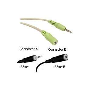  Cables To Go 27410 M/F Stereo Audio Cable (25 Feet, Beige 