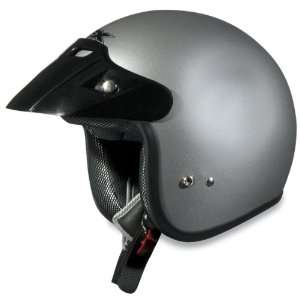   FX 75 Open Face Motorcycle Helmet Silver XXL 2XL 0104 0082 Automotive