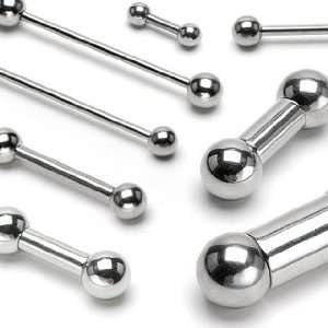   Surgical Steel Barbells   18G, 3mm Ball, 3/8 Length   Sold as a Pair