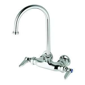  T&S B 0345 Wall Mounted Double Mixing Faucet with 3 3/8 