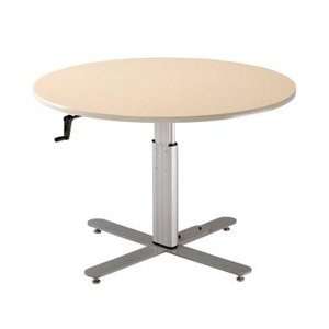  Round Group Therapy Pedestal Table 47 in Diam Health 
