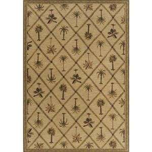   Palms Away Beige 06100 26X79 Runner Area Rug