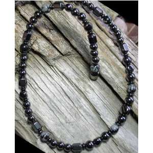   Snowflake Obsidian Magnetic Necklace *High Powered* 