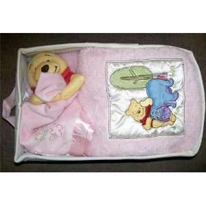  Poohs Soft & Cozy Blanket Gift Set   Pink Baby