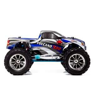   ~ S30 ~ 1/10 Scale ~ RC Nitro Monster Truck ~ BLUE Toys & Games