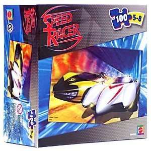   Speed Racer 100 Piece Jigsaw Puzzle   Mach 6 vs Racer 9 Toys & Games