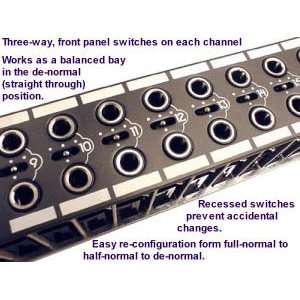  HOSA 48 PT. SWITCHABLE 1/4¿¿ PATCH BAY, NORMAL/ HALF 