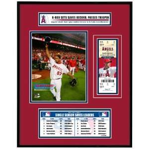   New Saves Record Ticket Frame (58 Saves)   Angels
