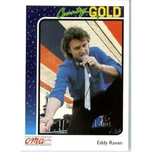 1992 Country Gold Trading Card #36 Eddy Raven In a Protective Display 