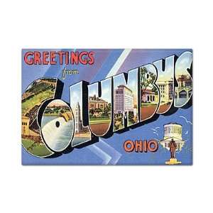  Greetings from Columbus Ohio Fridge Magnet Everything 