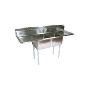 Prima Restaurant Equipment 2CS 101410 2 2 Compartment Stainless Sink 