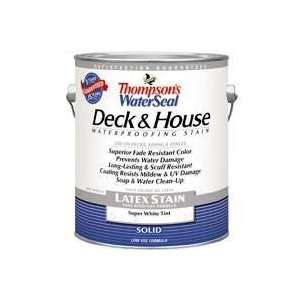 Sherwin Williams 16771 Deck & House Solid Latex Stain   Super White 