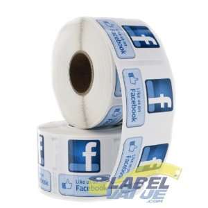  Like Us on Facebook Labels   1.5 x 1.5 