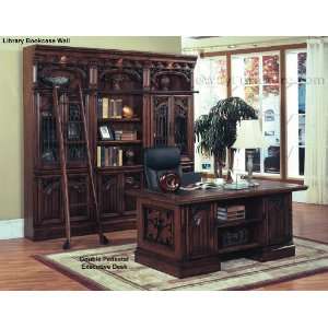  Red Walnut Marbella Double Pedestal Executive Home Office 