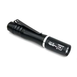  Mini Super Bright 3W LED Flashlight Torch w/Clip Black 