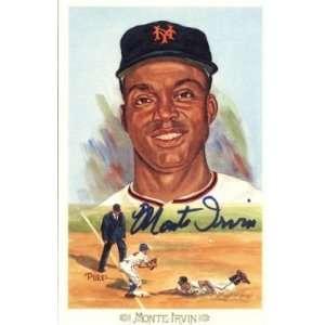 Monte Irvin Autographed / Signed Perez Steele Postcard   New York Mets