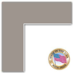  10x13 TV Grey Custom Mat for Picture Frame with 6x9 