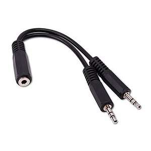  Vanco International 110423 3.5mm Stereo Jack To 2 3.5 mm 