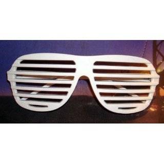 New Shutter Glasses Rock Hip Hop White Shades by TV Store