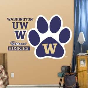  Washington Huskies Paw Logo Fathead NIB 