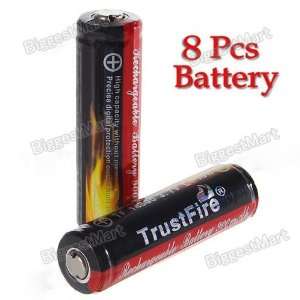  8Pcs TrustFire Protected 14500 3.7V 900mAh Rechargeable 