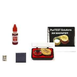 Silver Testing Education Kit with 5 Grain Silver Bar Included  