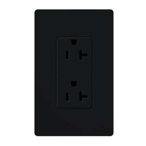  Lutron Claro SCRS 20 TR MN 20Amp Receptacle in Midnight 