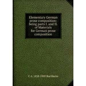  Elementary German prose composition being parts I. and II 