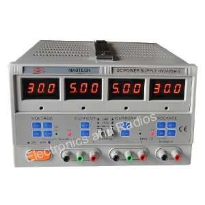 HY3005M 3 Triple Linear Touch Panel DC Power Supply Quad LED Display 