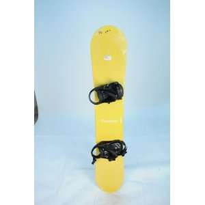   Yellow Snowboard with Medium Binding 154cm #23278