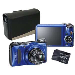 Fuji Finepix F500EXR Blue 16mp Digital Camera Bundle Including Black 