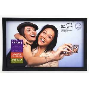  Snap Black 14 inch by 8.5 inch Wood Frame