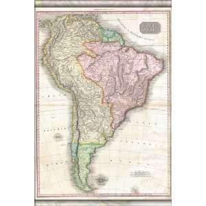  1818 Map of South America by Pinkerton   24x36 Poster 