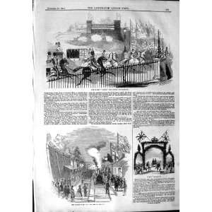  1844 QUEEN CASTLE NORTHAMPTON WEEDON STATION TRAIN
