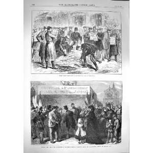  1870 Paris Newspapers Balloon Versailles Malesherbes