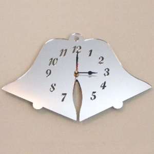  Bells Clock Mirror 30cm x 18cm (12 inches   longest 