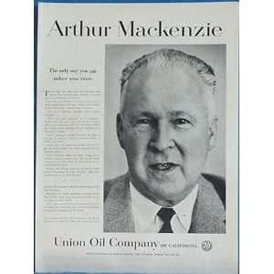  1959 Union 76 Arthur Mackenzie Reduce Tax Print Ad (2062 