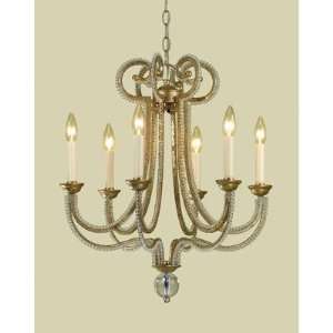  Camerson Six Light Chandelier in Soft Gold
