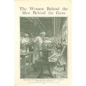  1918 World War I Pictures of Women Factory Workers 