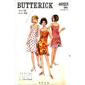  Butterick 4023 Vintage Sewing Pattern Dress or Cover Up 