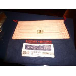  Dooney and Bourke Purse Flip Lock Clutch Pink Leather 