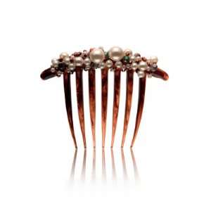  Zhoe Pearl & Copper Bead French Comb Health & Personal 